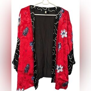 NWT Topshop Jacquard Floral Kimono Jacket Size US 10